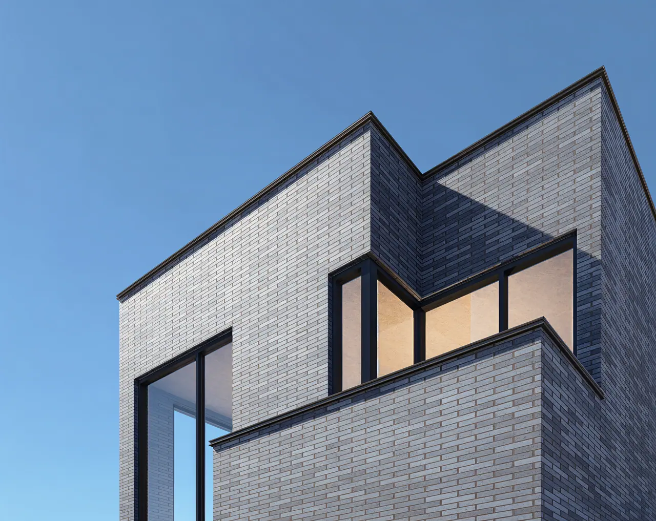 Multiplex residence designed by Jahan Mehr Architects in East York, Ontario
