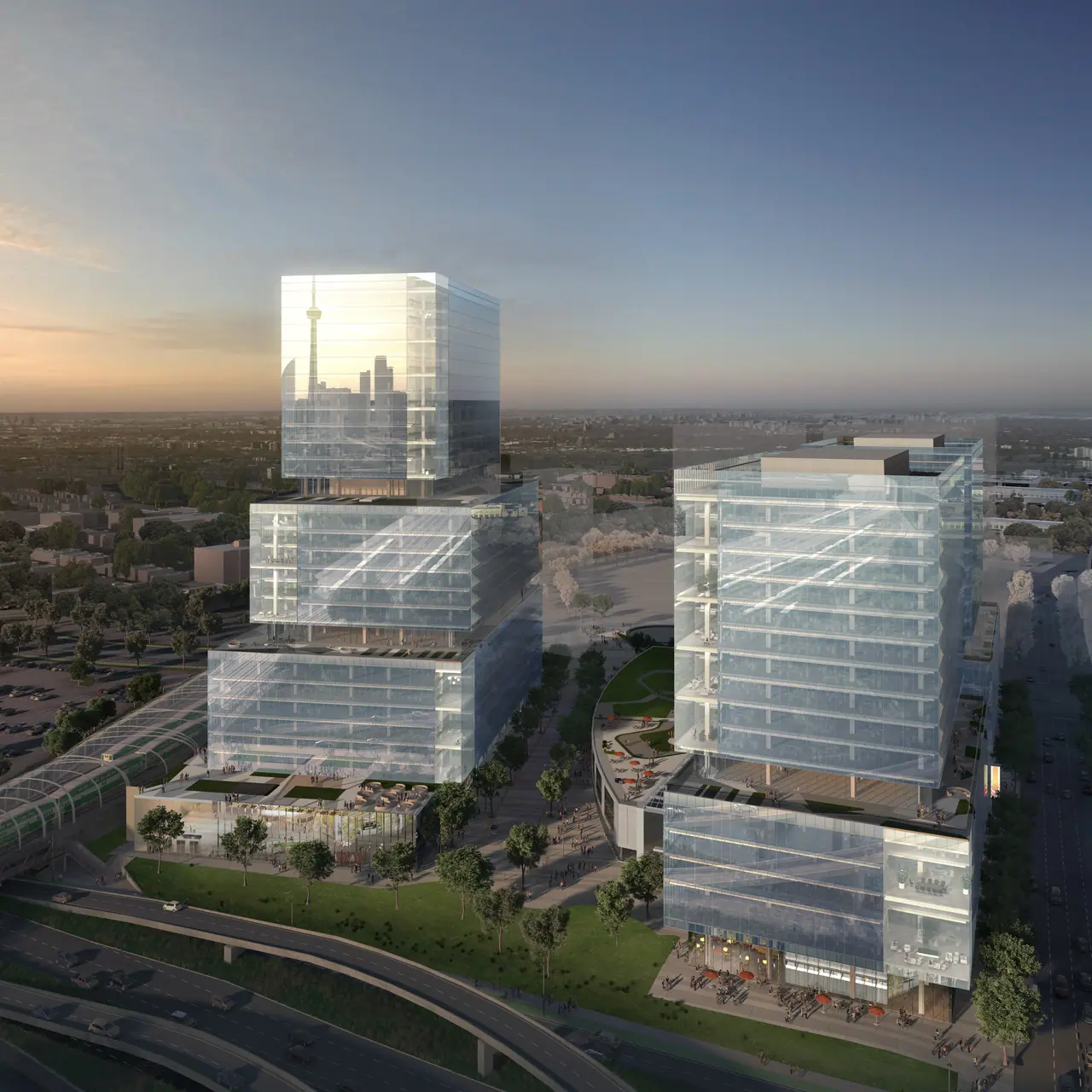 East Harbour transit-oriented office development in Toronto, Ontario